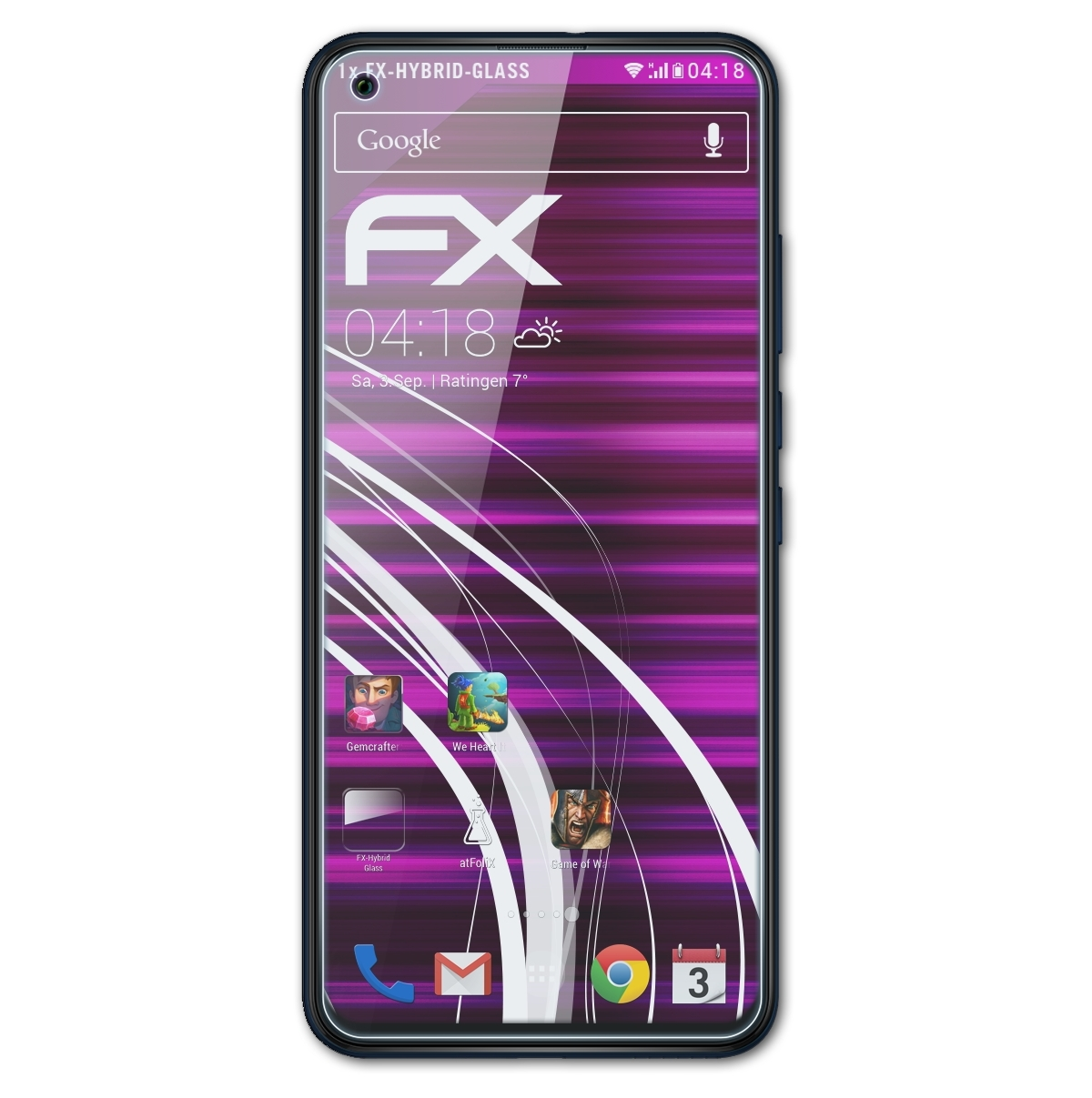 5) ATFOLIX FX-Hybrid-Glass View Schutzglas(für Wiko