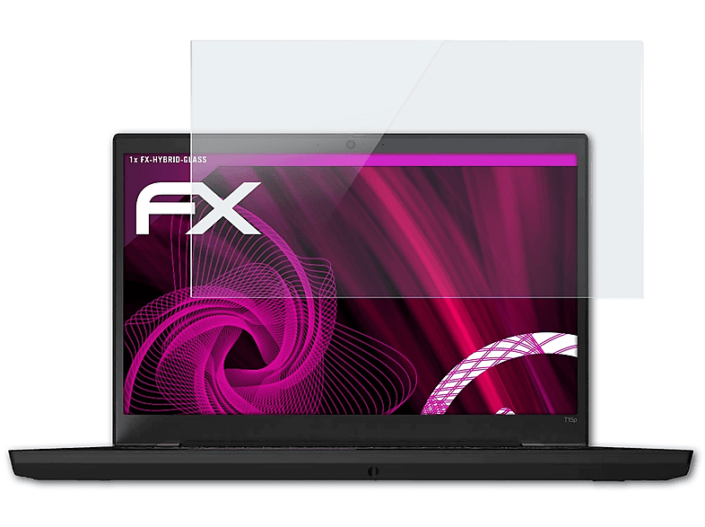ATFOLIX FX-Hybrid-Glass Schutzglas(für Lenovo ThinkPad T15p)