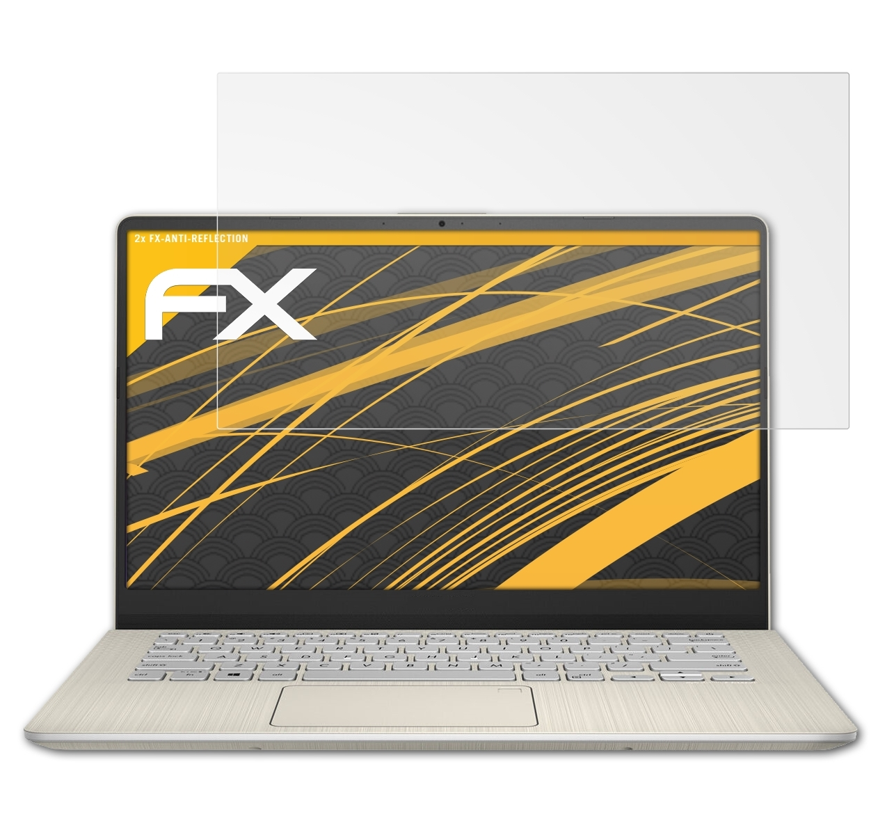 ATFOLIX 2x FX-Antireflex Displayschutz(für Asus VivoBook S13 (S333EA))