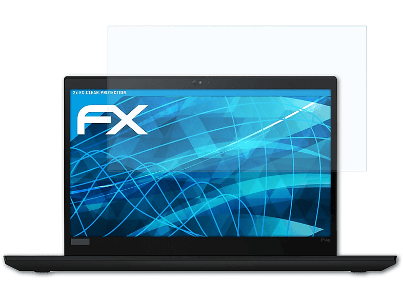 ATFOLIX 2x FX-Clear Displayschutz(für Lenovo ThinkPad P14s)