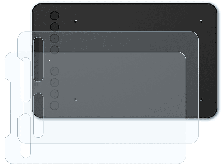 BRUNI 2x Basics-Clear Schutzfolie(für XP-PEN Deco mini7)