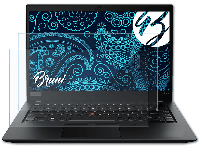 Basics-Clear Lenovo BRUNI T14s) Schutzfolie(für 2x ThinkPad