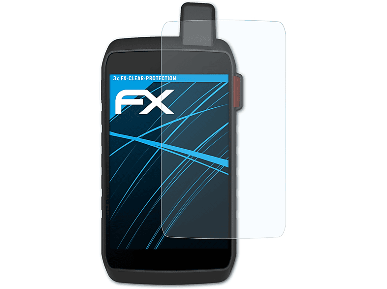 ATFOLIX 3x FX-Clear Displayschutz(für Garmin 700i) Montana