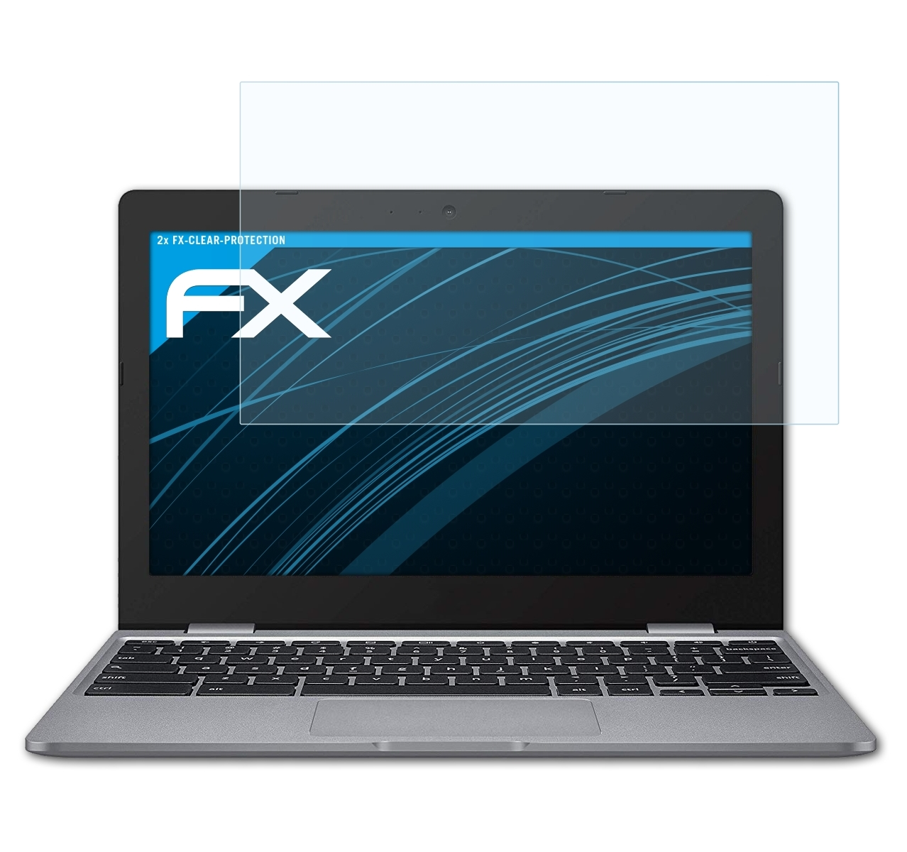 ATFOLIX Displayschutz(für (C223NA)) Asus C223 2x Chromebook FX-Clear