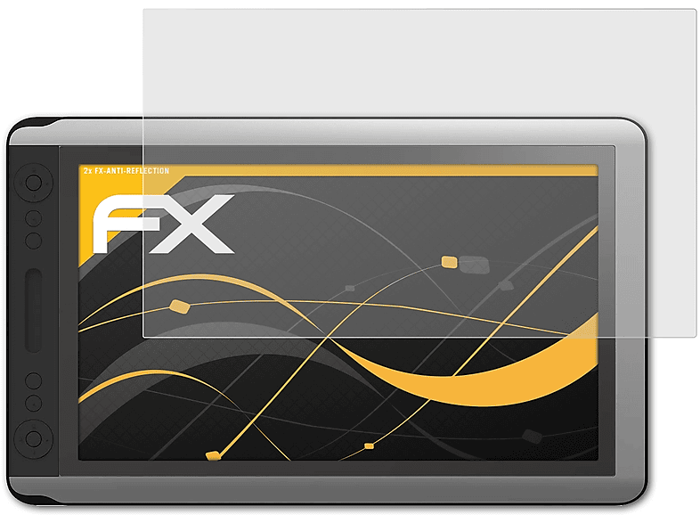 2x Displayschutz(für Huion ATFOLIX Kamvas 16) FX-Antireflex