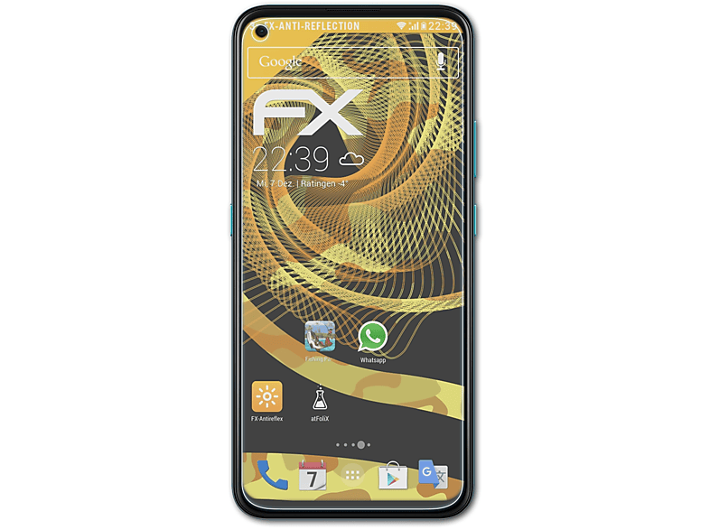 ATFOLIX 3x FX-Antireflex Displayschutz(für Nokia 3.4)