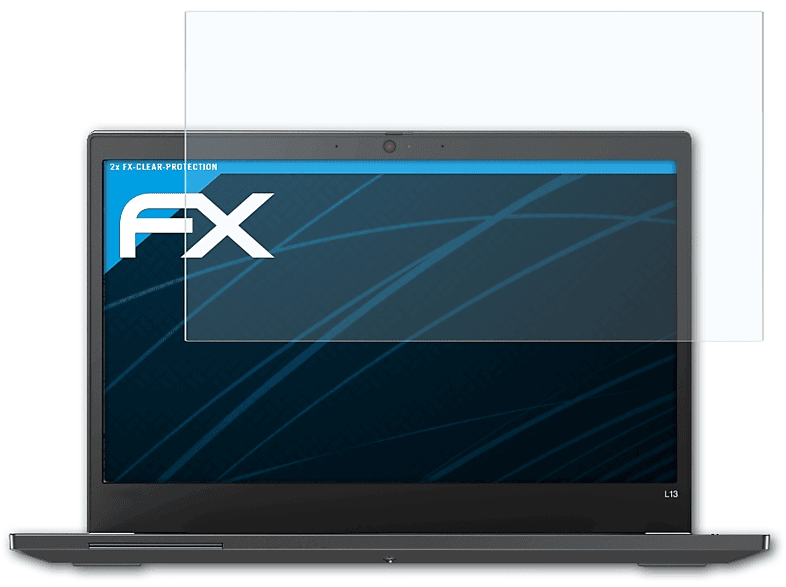 ATFOLIX 2x FX-Clear Displayschutz(für Lenovo ThinkPad (2. Generation)) L13