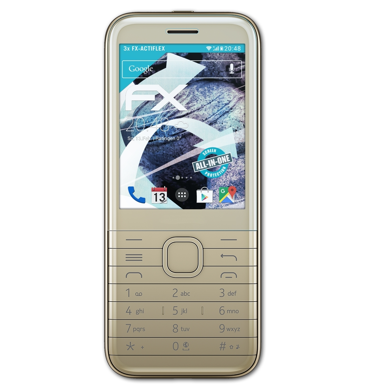 8000 Nokia 4G) FX-ActiFleX 3x ATFOLIX Displayschutz(für