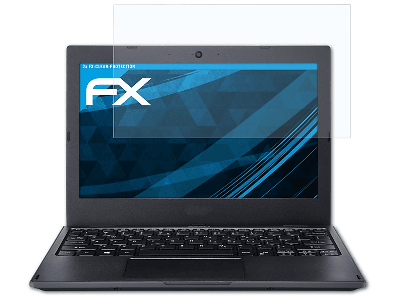 ATFOLIX 2x FX-Clear Displayschutz(für Acer TravelMate B1)