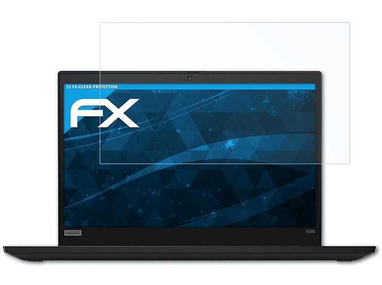 ATFOLIX 2x FX-Clear Displayschutz(für Lenovo ThinkPad X395)
