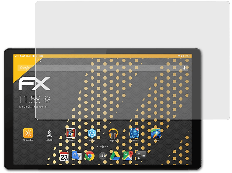 ATFOLIX 2x FX-Antireflex Displayschutz(für Lenovo Tab M10 HD (2. Generation))