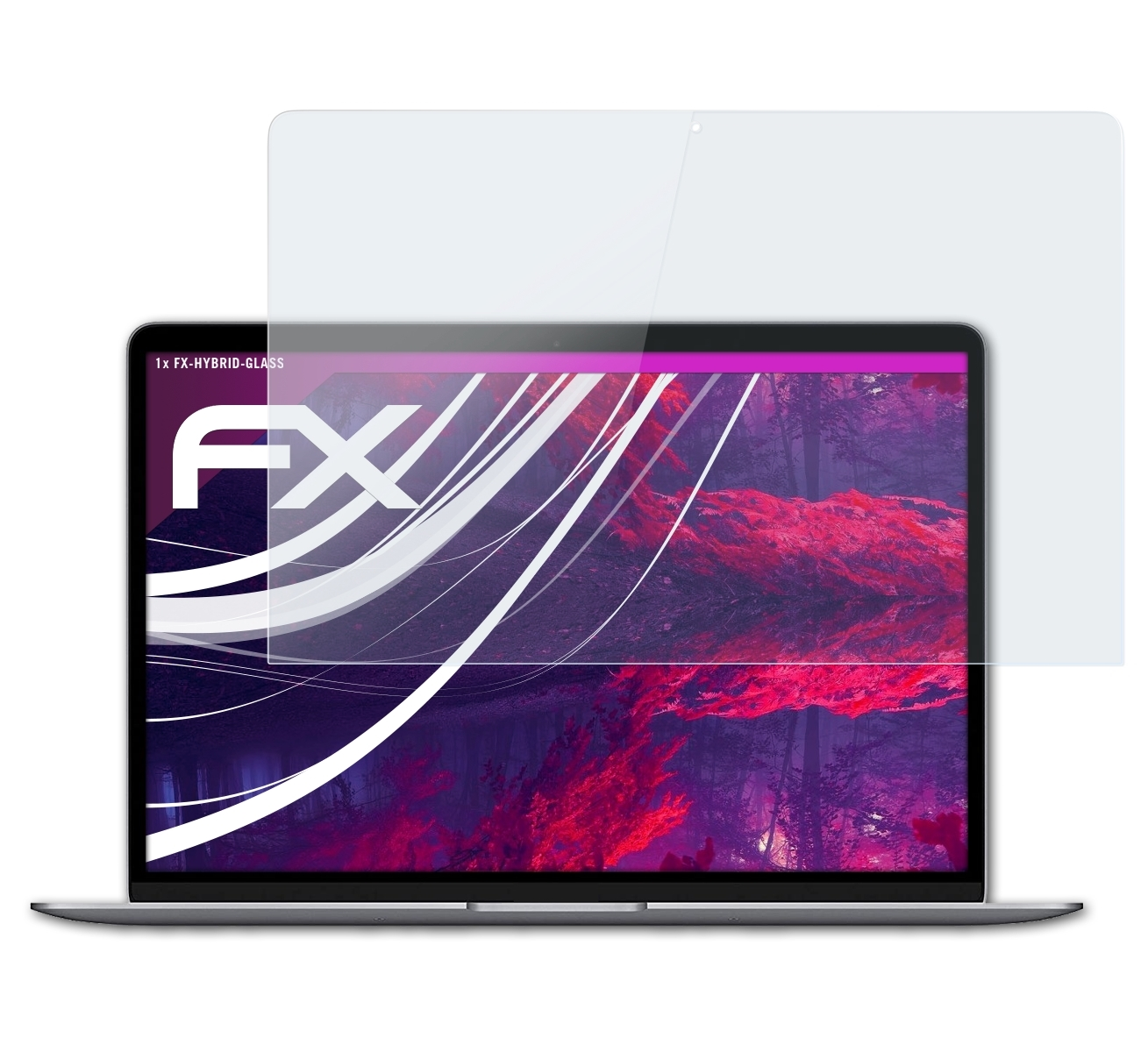 ATFOLIX FX-Hybrid-Glass Schutzglas(für Apple MacBook (2020)) Air