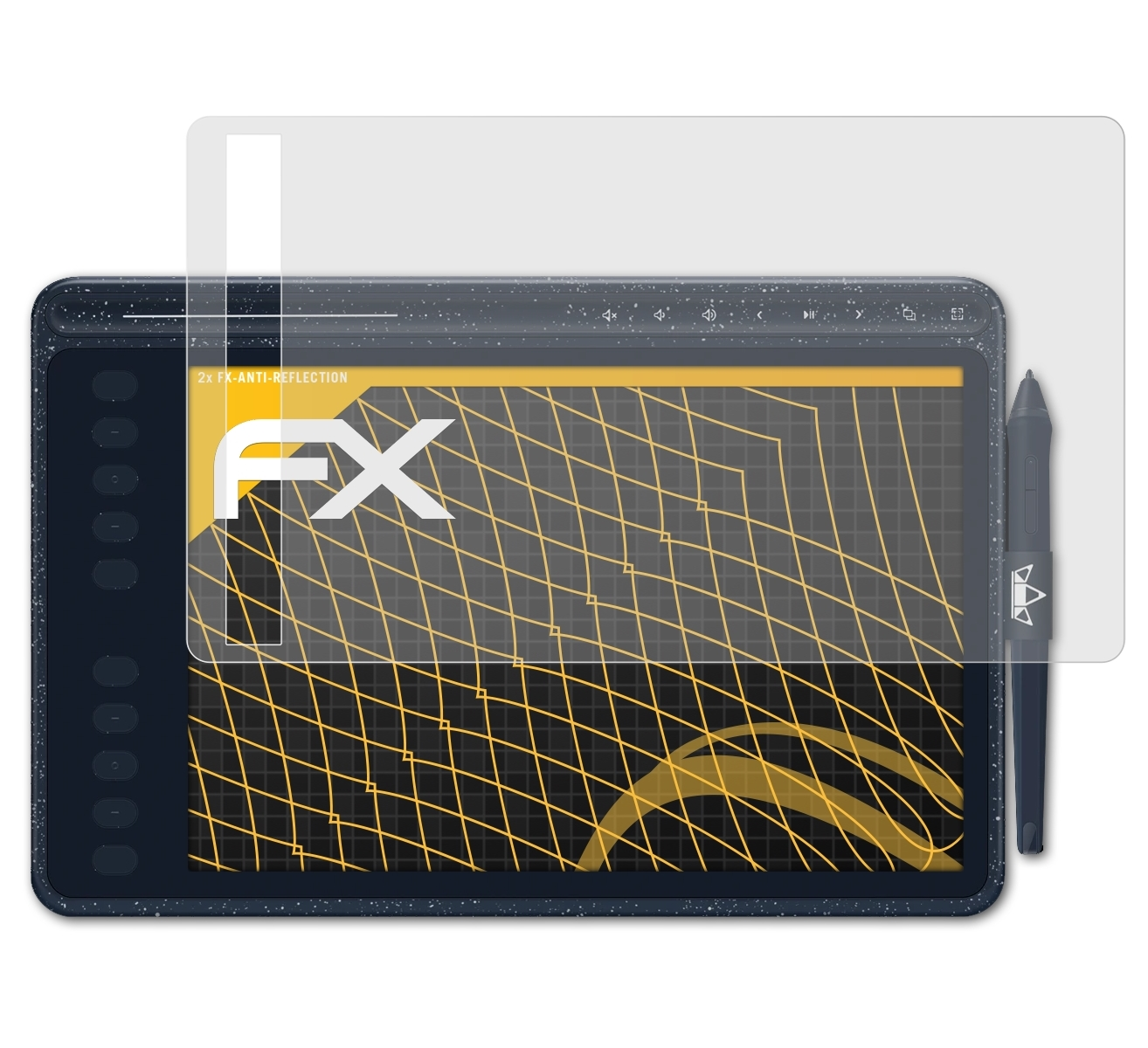 2x Huion HS611) Displayschutz(für FX-Antireflex ATFOLIX