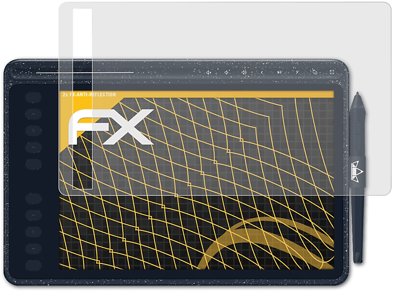 ATFOLIX 2x FX-Antireflex Displayschutz(für Huion HS611)