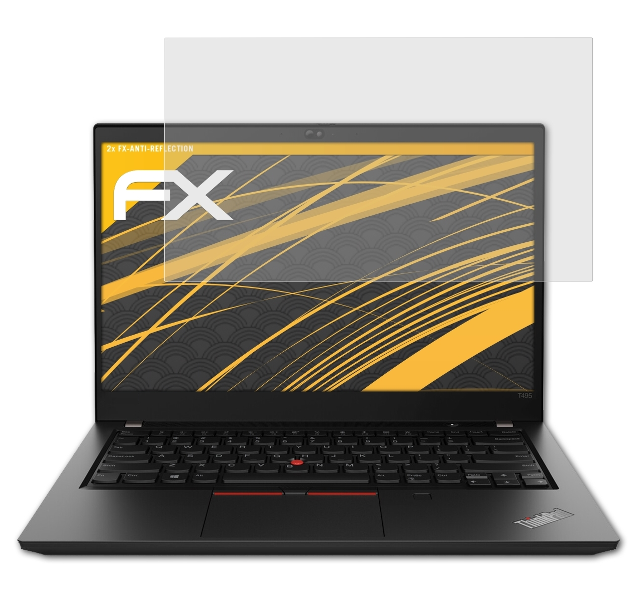 ATFOLIX 2x FX-Antireflex Displayschutz(für ThinkPad T495) Lenovo