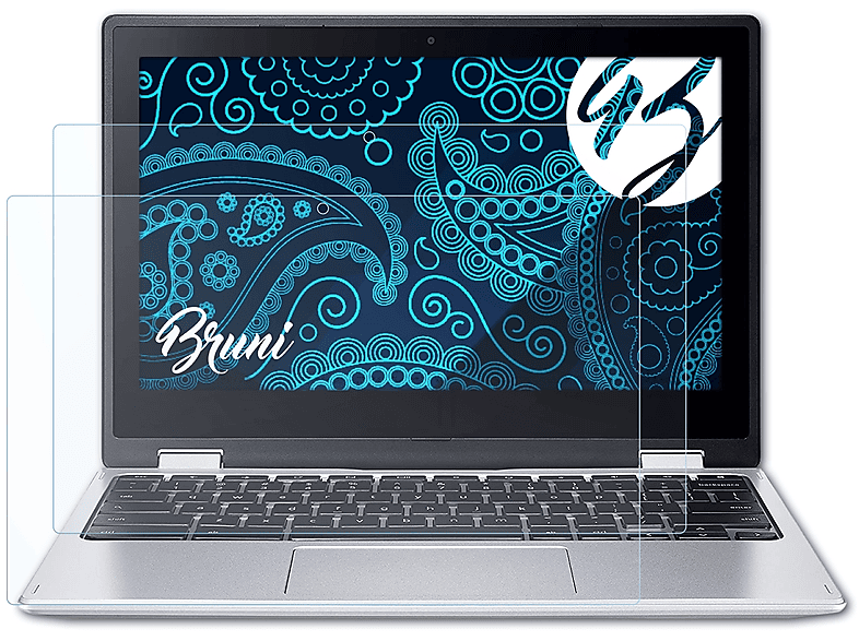 BRUNI 2x Basics-Clear Schutzfolie(für Acer 311) Chromebook Spin