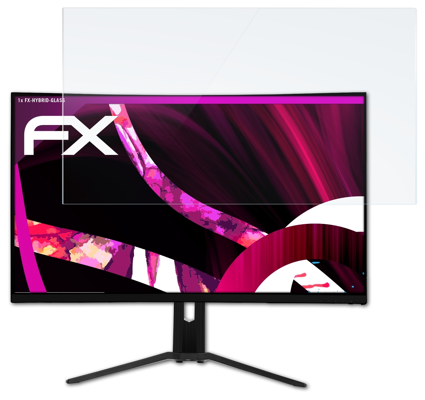 ATFOLIX FX-Hybrid-Glass Schutzglas(für MSI Optix MPG27CQ)