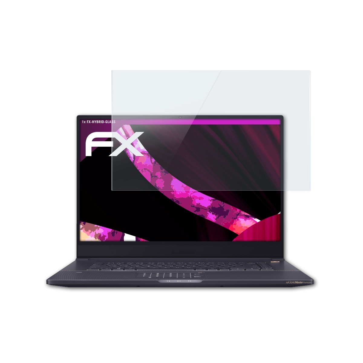 ATFOLIX FX-Hybrid-Glass Schutzglas(für ProArt Asus 17 (W700G2T)) StudioBook Pro