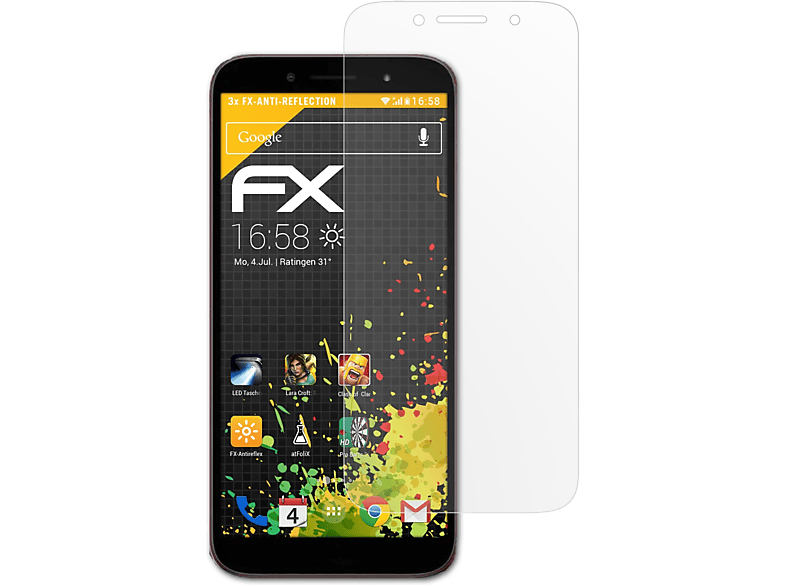 C1 Nokia FX-Antireflex ATFOLIX Displayschutz(für Plus) 3x