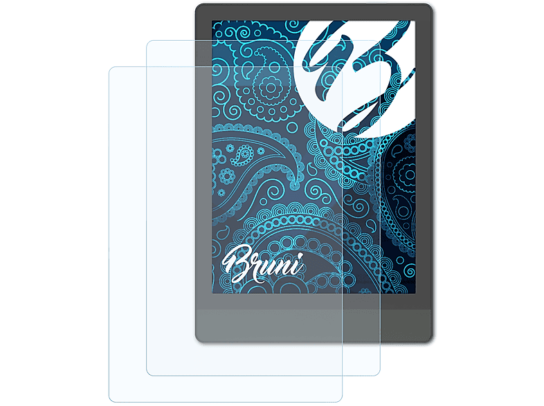 BRUNI 2x Basics-Clear Schutzfolie(für BOOX Poke 3)