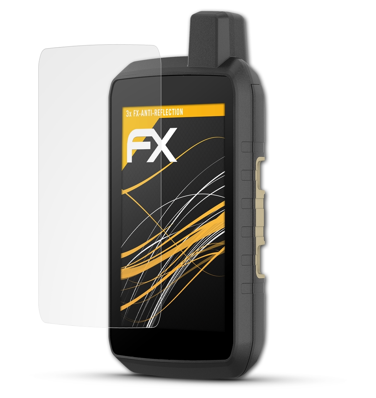 ATFOLIX Garmin 700) FX-Antireflex 3x Montana Displayschutz(für