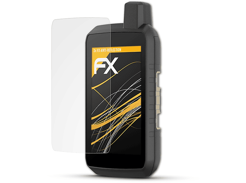 ATFOLIX Garmin 700) FX-Antireflex 3x Montana Displayschutz(für