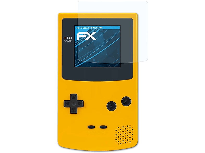 ATFOLIX 3x FX-Clear Displayschutz(für Color) Game Boy Nintendo