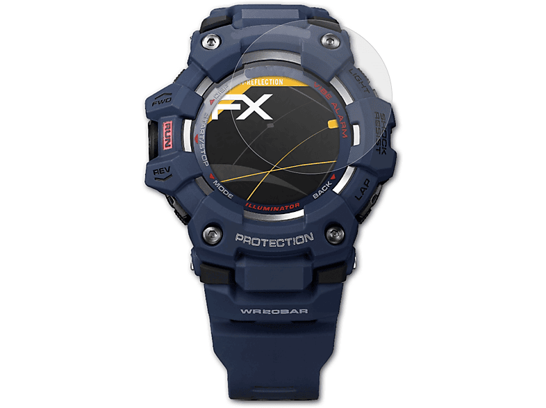 ATFOLIX 3x FX-Antireflex Displayschutz(für Casio GBD-100) | Smartwatch Schutzfolien & Gläser