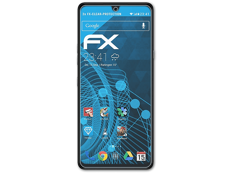 3x Displayschutz(für LG FX-Clear ATFOLIX K71)