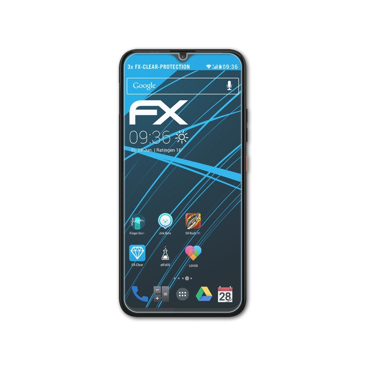 GS4) FX-Clear Gigaset ATFOLIX 3x Displayschutz(für