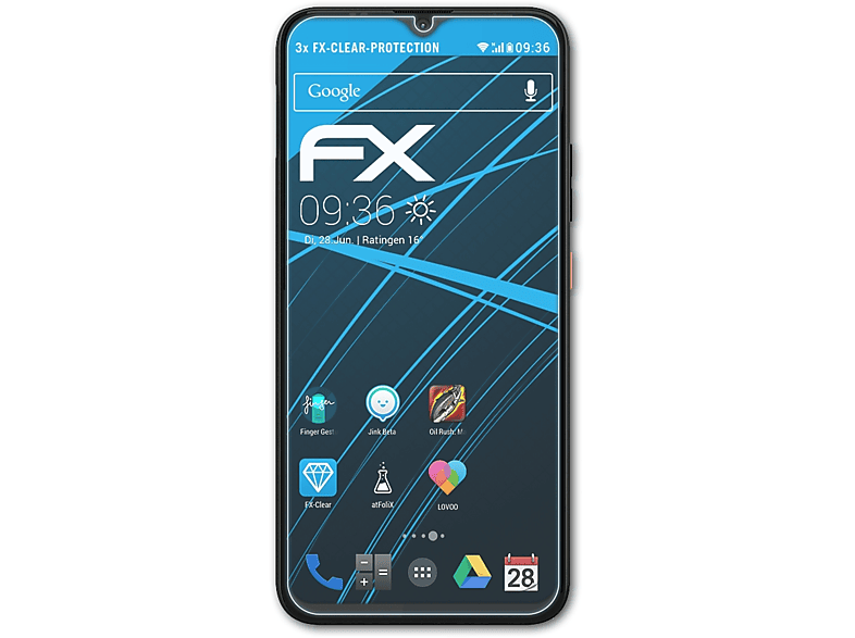 ATFOLIX 3x FX-Clear Displayschutz(für GS4) Gigaset