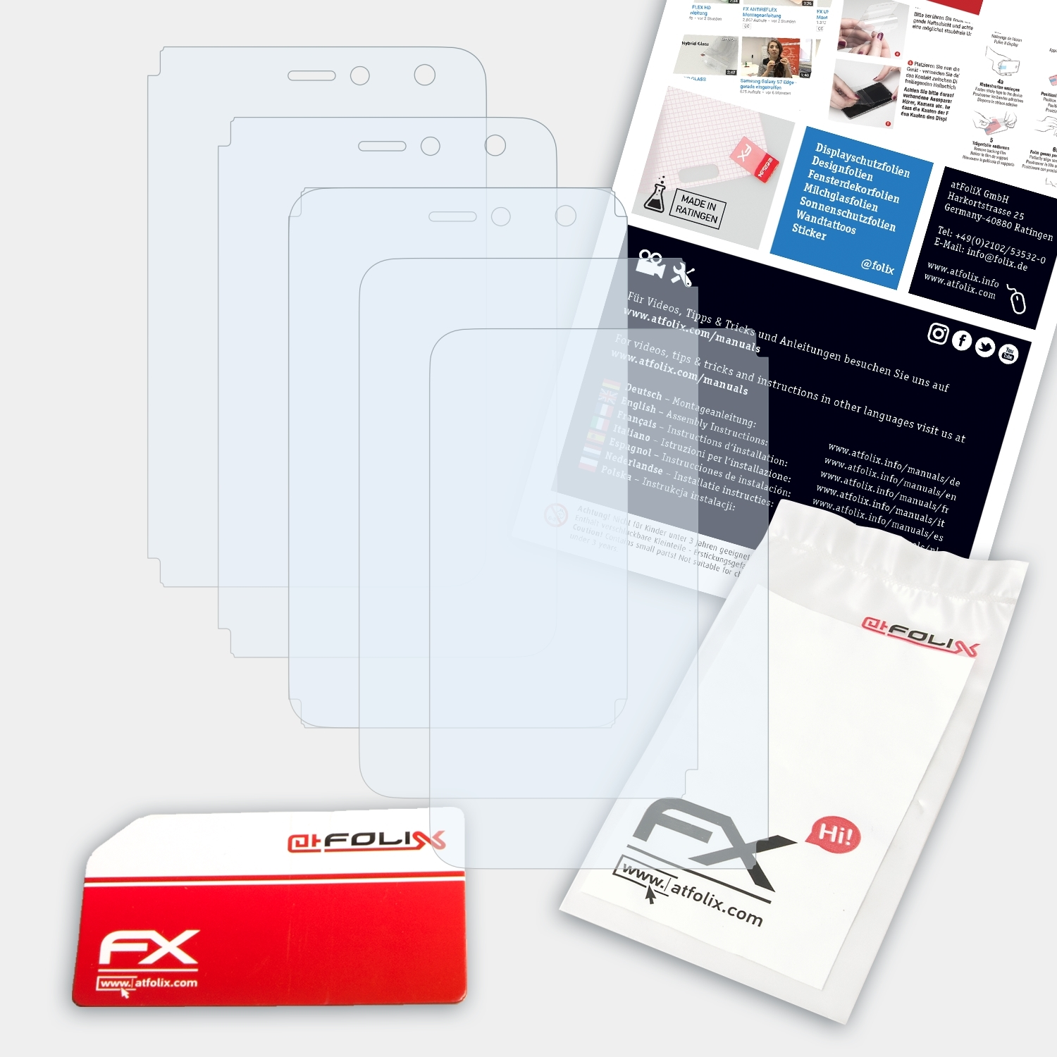 ATFOLIX 3x FX-Clear Displayschutz(für Surface Duo) Microsoft