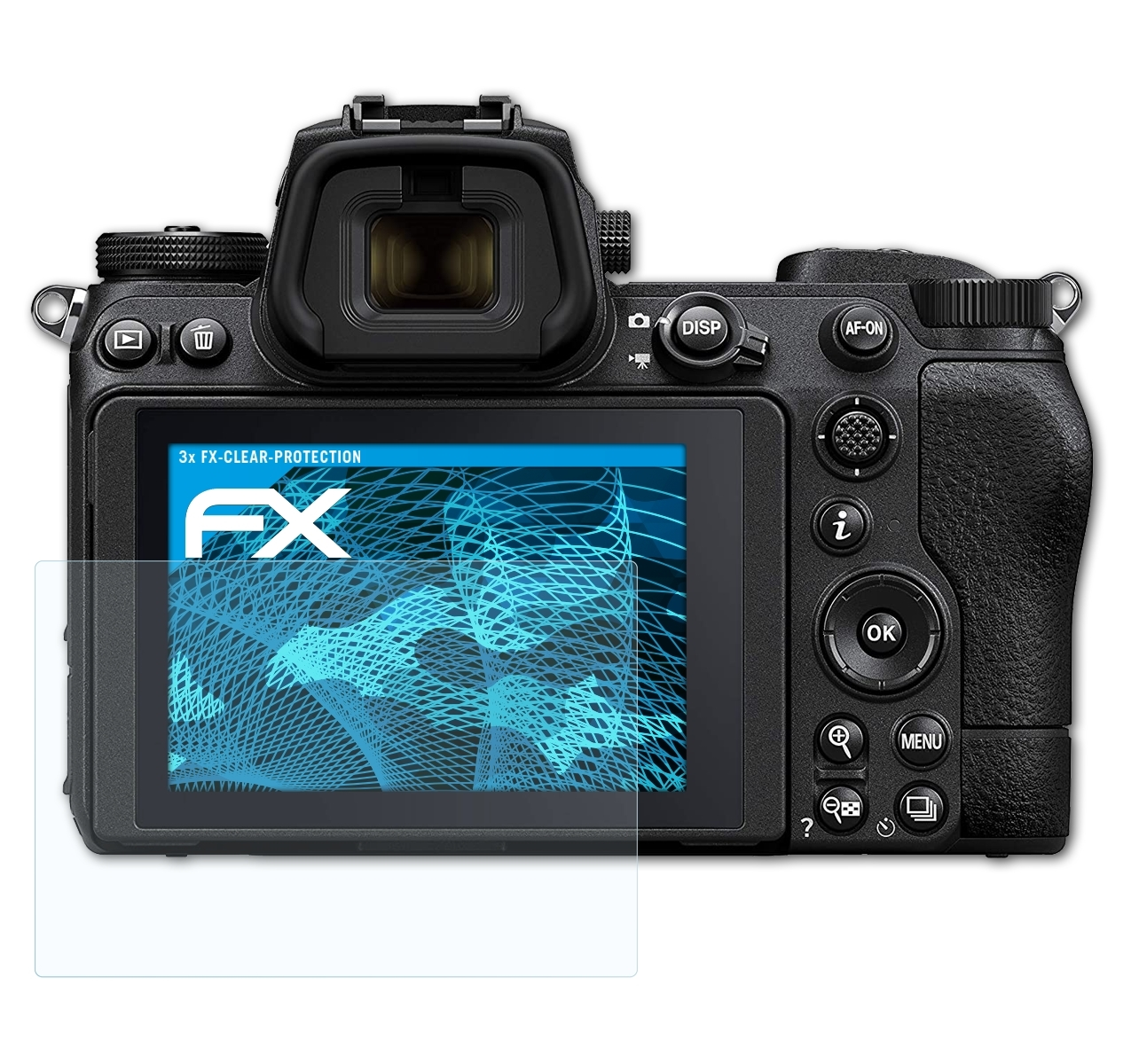 ATFOLIX 3x FX-Clear Displayschutz(für Nikon Z 6II)