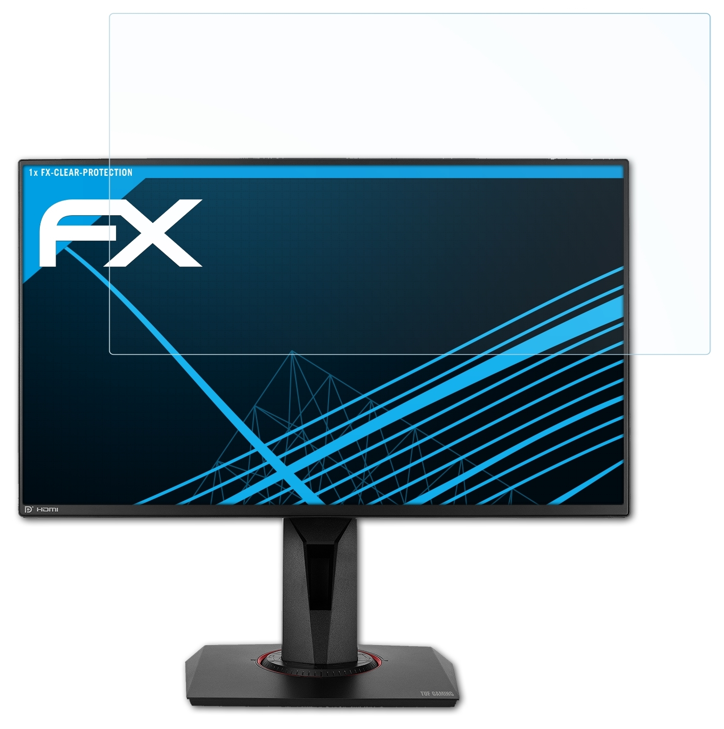 ATFOLIX FX-Clear Displayschutz(für TUF VG258QM) Asus Gaming
