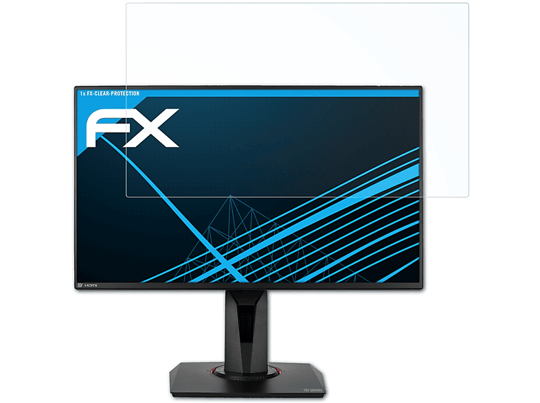 ATFOLIX FX-Clear Displayschutz(für Asus TUF Gaming VG258QM)