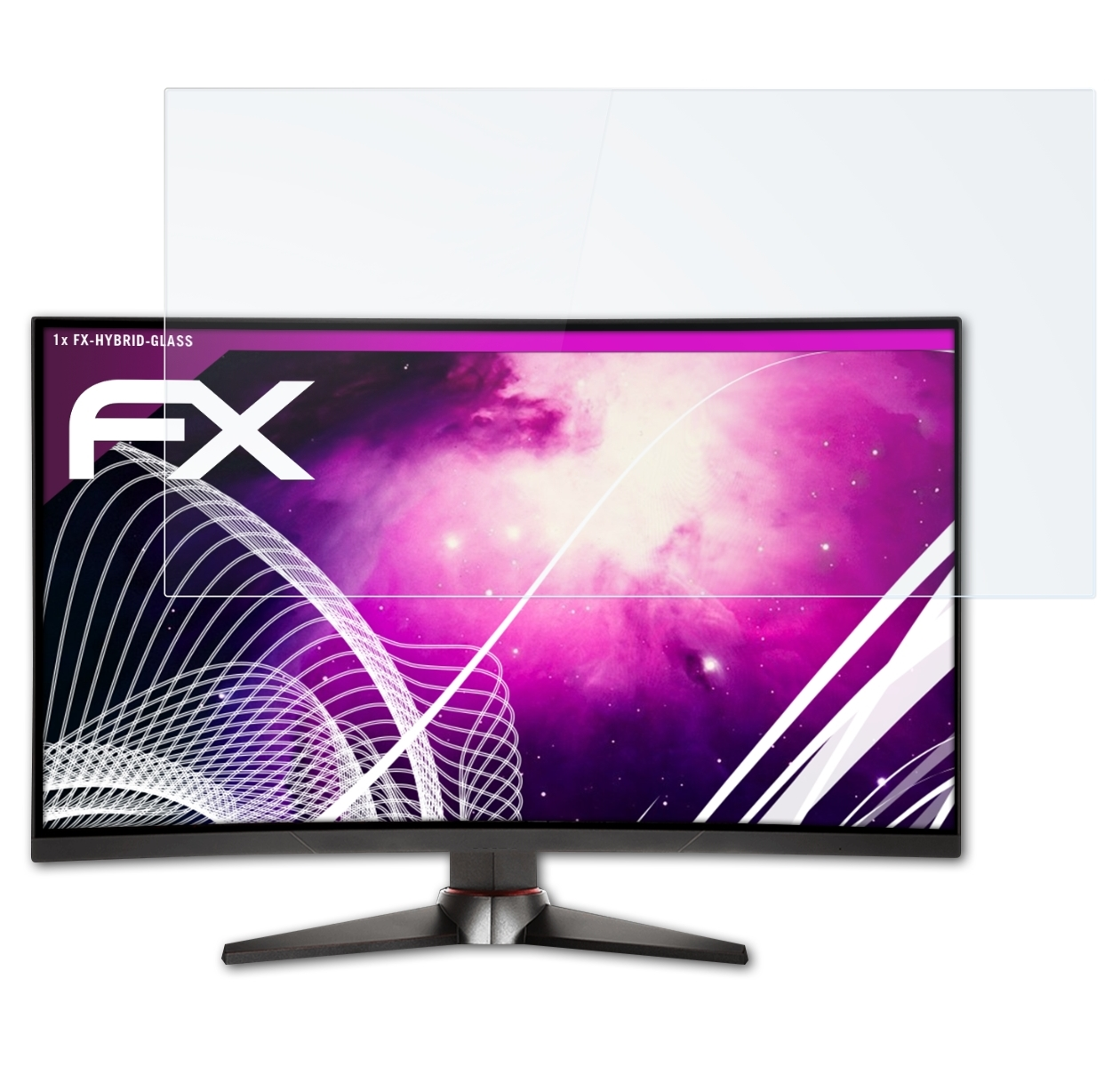 FX-Hybrid-Glass MSI Optix Schutzglas(für ATFOLIX MAG240CR)