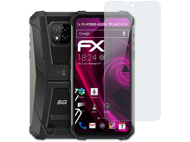ATFOLIX FX-Hybrid-Glass Armor Ulefone Schutzglas(für 5G) 8
