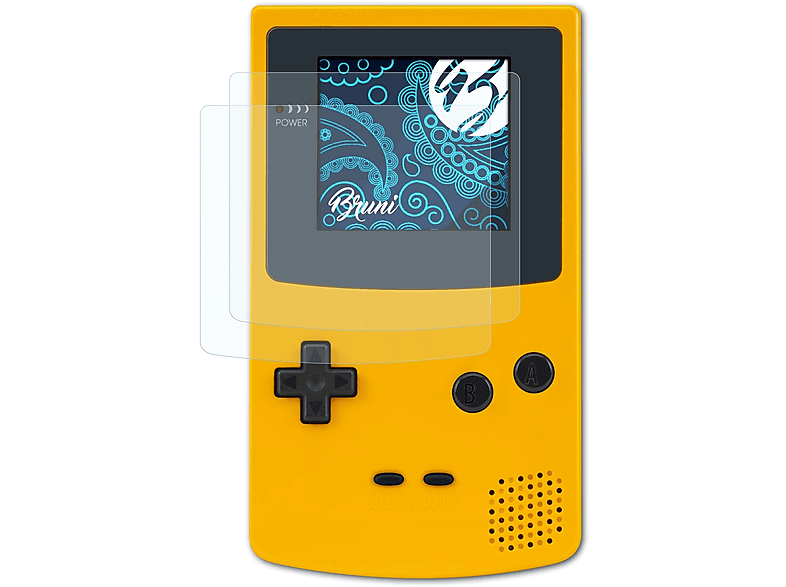 BRUNI 2x Basics-Clear Nintendo Boy Color) Game Schutzfolie(für