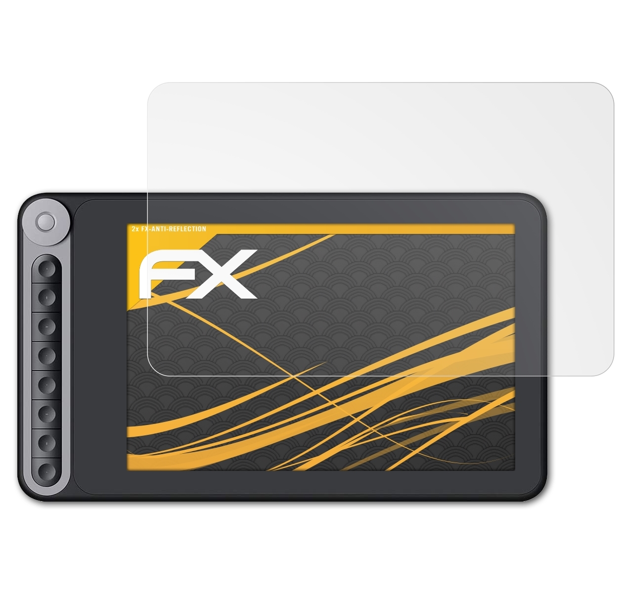 ATFOLIX 2x FX-Antireflex Displayschutz(für Q620M) Huion Dial Inspiroy