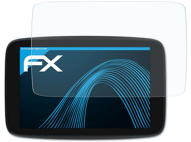 ATFOLIX 3x FX-Clear Displayschutz(für TomTom GO Discover 6 inch)