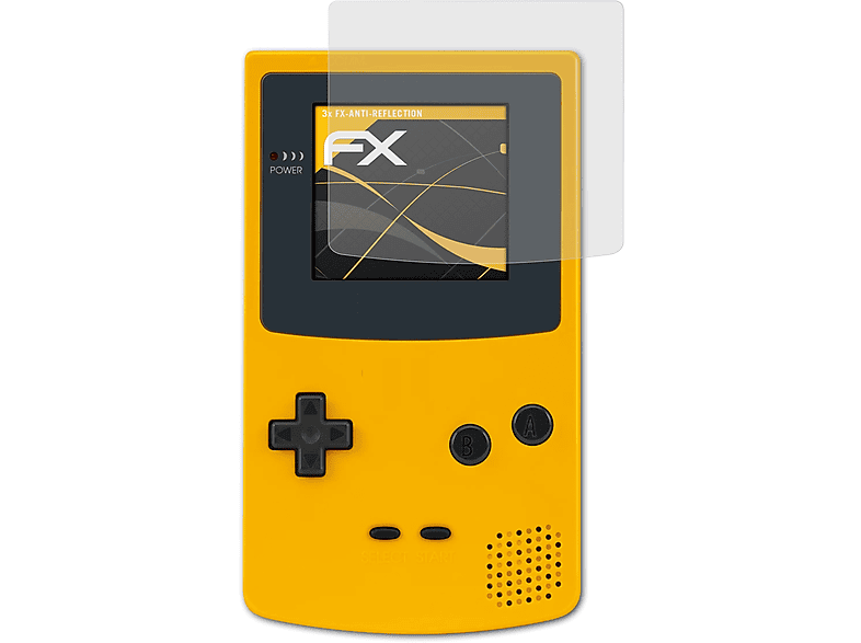 ATFOLIX 3x FX-Antireflex Displayschutz(für Nintendo Game Boy Color)