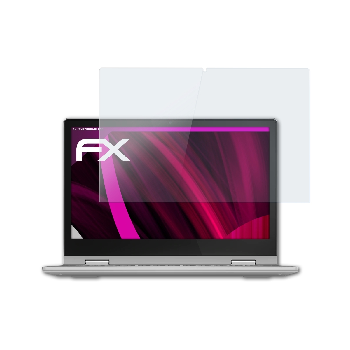 3) FX-Hybrid-Glass IdeaPad ATFOLIX Lenovo Flex Schutzglas(für