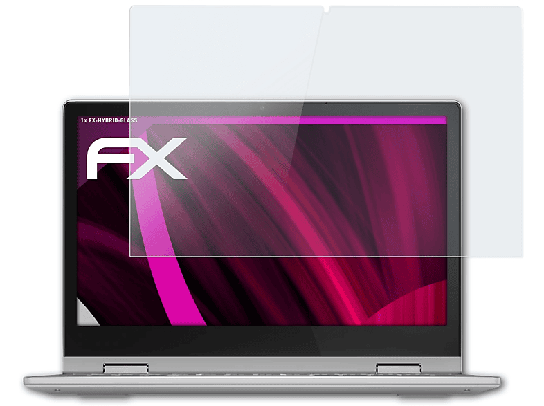 ATFOLIX FX-Hybrid-Glass Schutzglas(für Lenovo IdeaPad Flex 3)