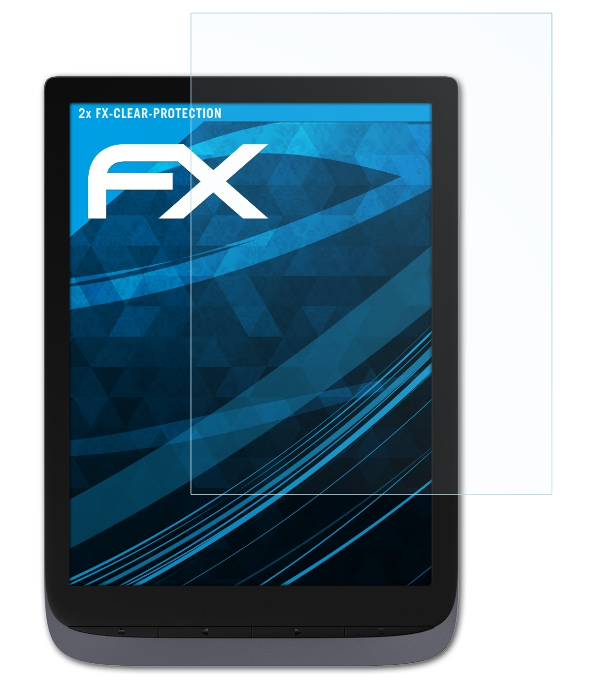 ATFOLIX 2x FX-Clear Displayschutz(für Pro) PocketBook InkPad 3