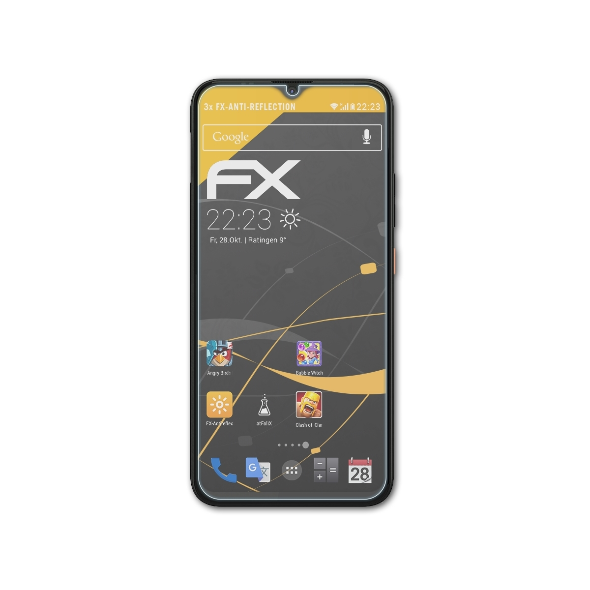 Gigaset 3x FX-Antireflex GS4) Displayschutz(für ATFOLIX