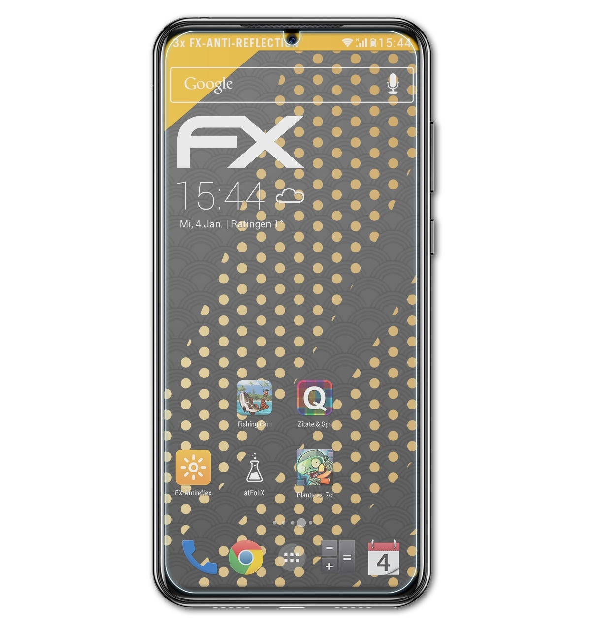 ATFOLIX 3x FX-Antireflex Displayschutz(für Doogee N20 Pro)