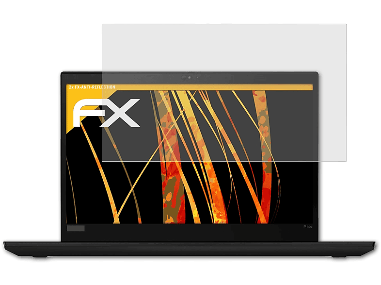 ATFOLIX 2x FX-Antireflex Displayschutz(für Lenovo ThinkPad P14s)