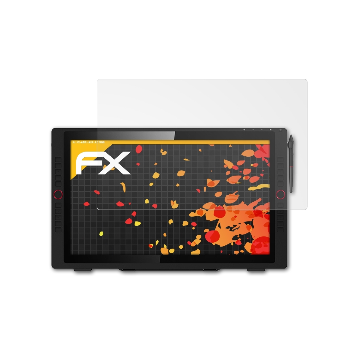 ATFOLIX 2x FX-Antireflex Displayschutz(für 24 XP-PEN Pro) Artist
