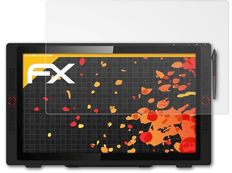 ATFOLIX 2x FX-Antireflex Displayschutz(für 24 XP-PEN Pro) Artist