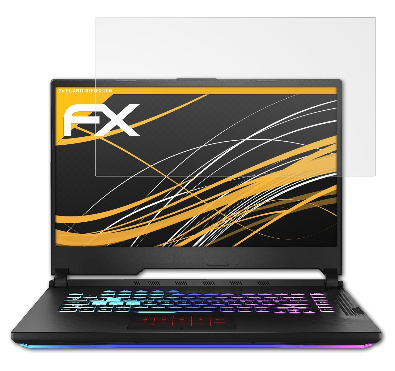 ATFOLIX 2x FX-Antireflex ROG G15 (G512LI)) Strix Asus Displayschutz(für